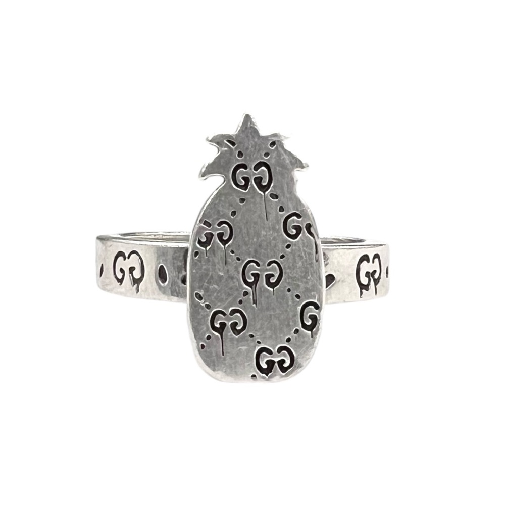 Gucci Ghost Pineapple Silver Ring - image 1